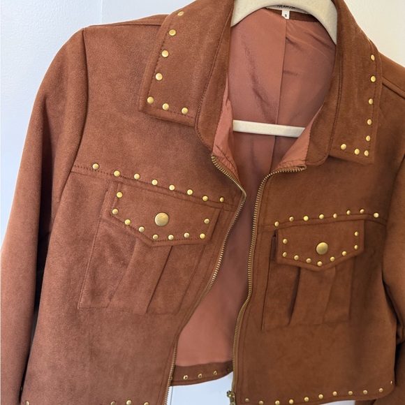 Tularosa Revolve Abbott Jacket in Brown size S Great condition - Picture 3 of 8